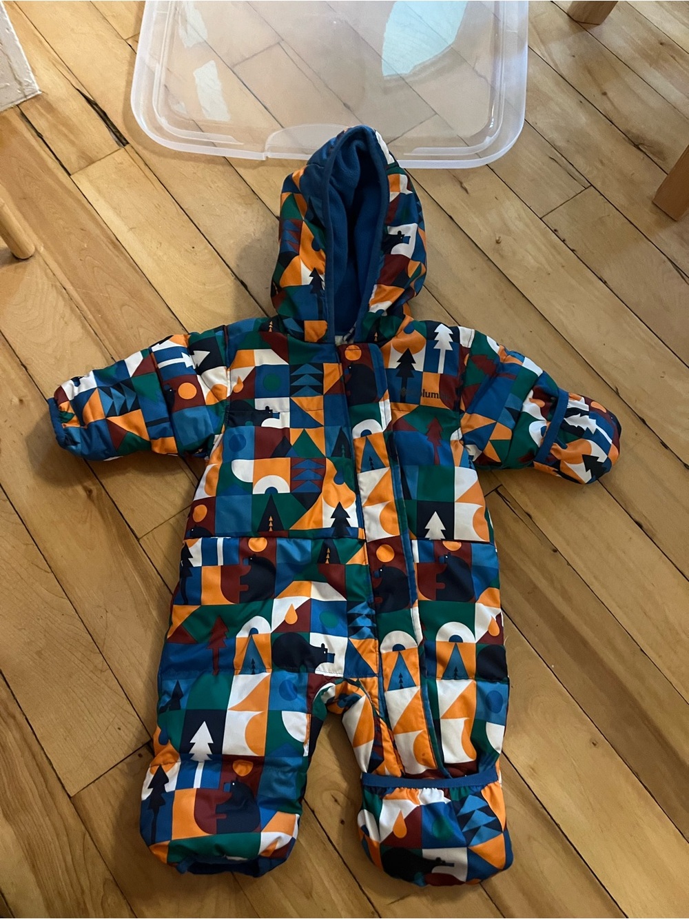Columbia Multicolor Geometric Pattern Snowsuit